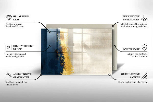 Protège plaque de cuisson Abstraction de l'or