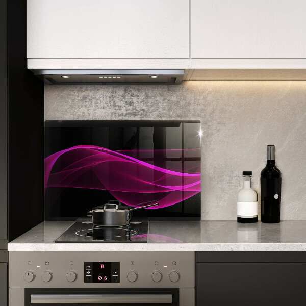 Protège plaque de cuisson Abstraction rose