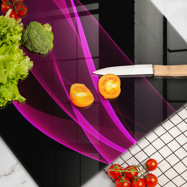 Protège plaque de cuisson Abstraction rose