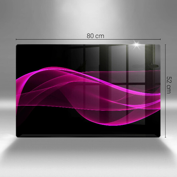 Protège plaque de cuisson Abstraction rose