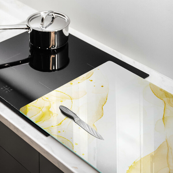 Protège plaque de cuisson Abstraction dorée
