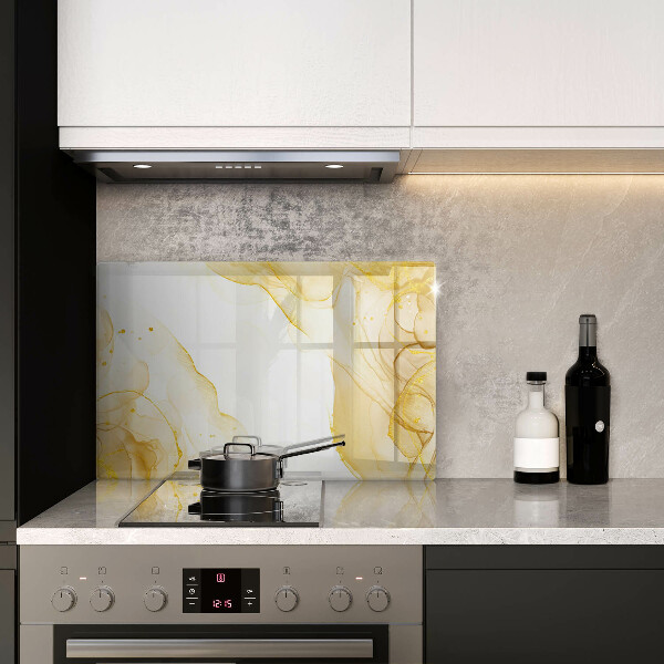 Protège plaque de cuisson Abstraction dorée