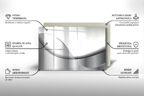Protège plaque de cuisson Conception de lignes abstraites