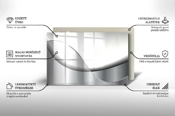Protège plaque de cuisson Conception de lignes abstraites