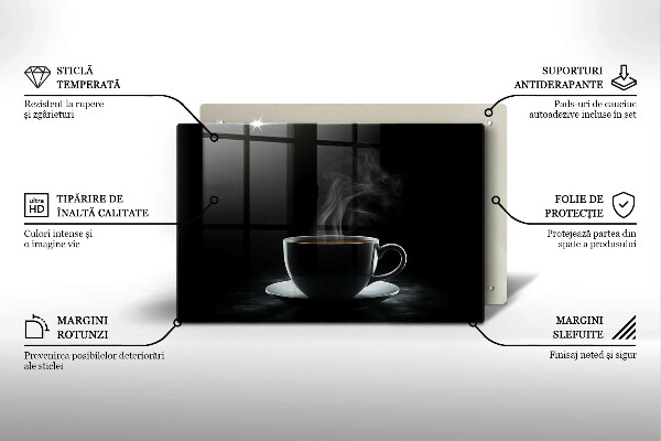 Protection pour plaque de cuisson Tasse de café chaude