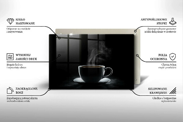 Protection pour plaque de cuisson Tasse de café chaude