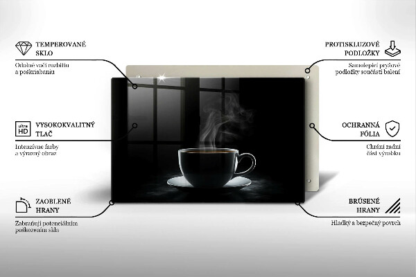 Protection pour plaque de cuisson Tasse de café chaude