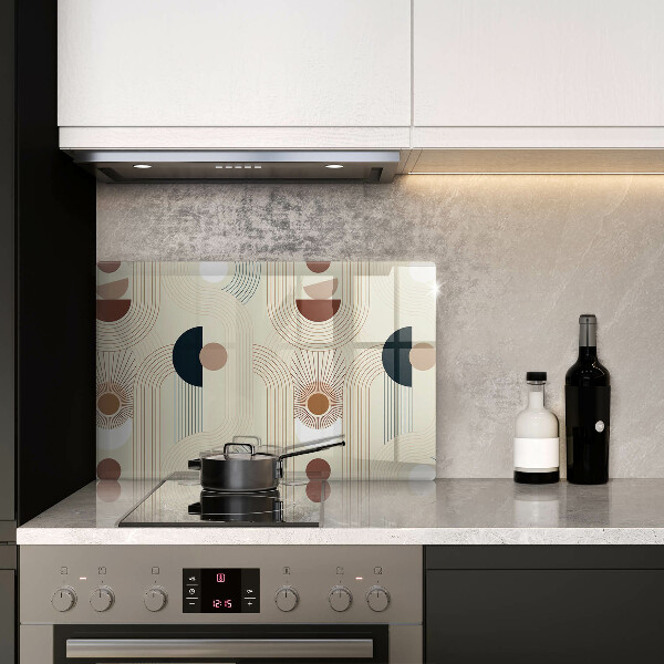 Protège plaque de cuisson Formes géométriques bohèmes