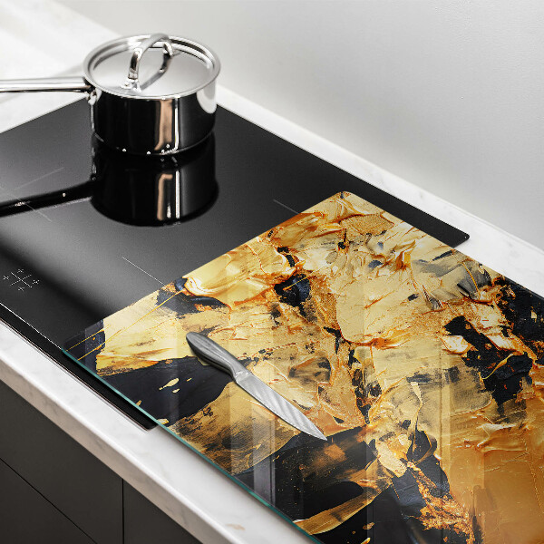 Protège plaque de cuisson Texture de peinture élégante