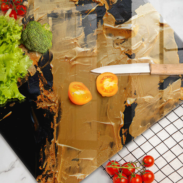 Protège plaque de cuisson Texture de peinture élégante