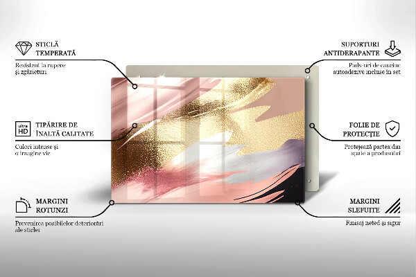 Protège plaque de cuisson Taches pastel