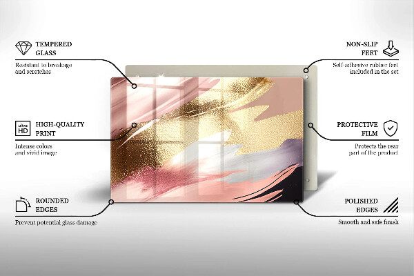 Protège plaque de cuisson Taches pastel