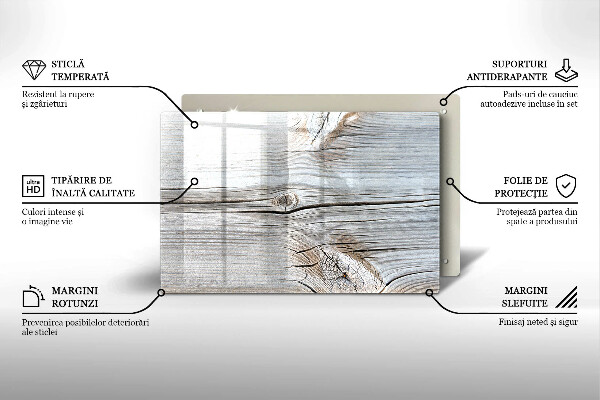 Protège plaque de cuisson Structure en bois clair