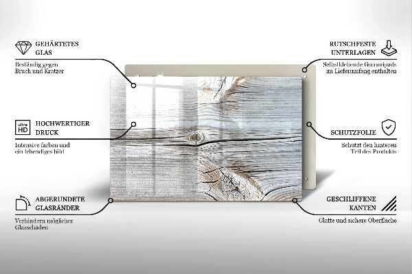 Protège plaque de cuisson Structure en bois clair