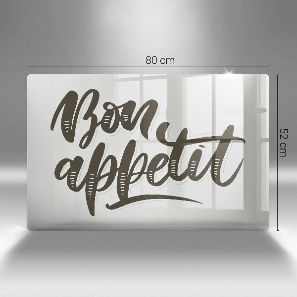 Protège plaque de cuisson Inscription Bon Appetit