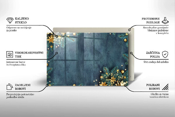 Protège plaque de cuisson décorations de Noël