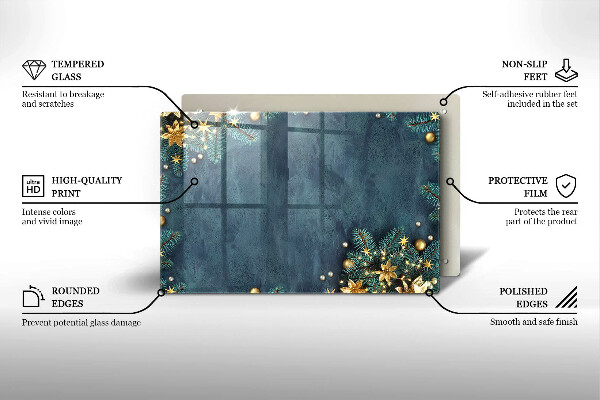 Protège plaque de cuisson décorations de Noël