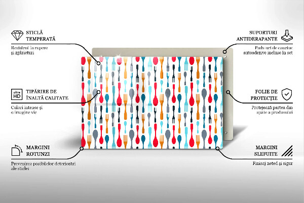 Protège plaque de cuisson Illustration de cuillère