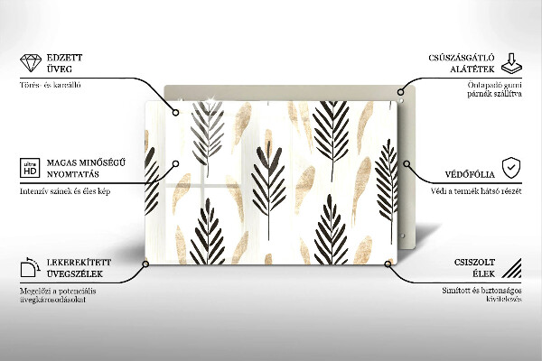 Protège plaque de cuisson Plantes bohèmes