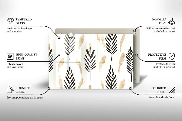 Protège plaque de cuisson Plantes bohèmes