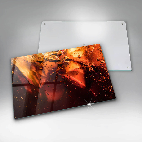 Protège plaque de cuisson Boisson au cola avec de la glace