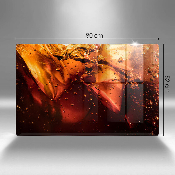 Protège plaque de cuisson Boisson au cola avec de la glace