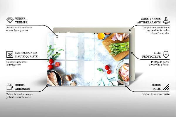 Protège plaque de cuisson Ingrédients en cuisine