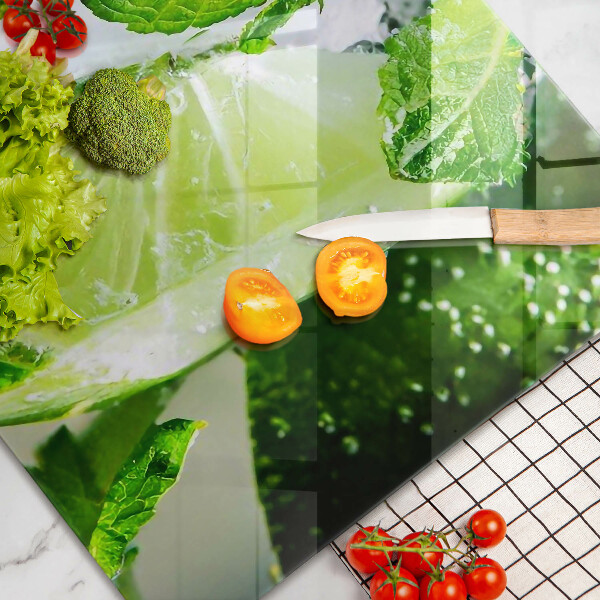 Protège plaque de cuisson Eau avec du citron vert et de la glace