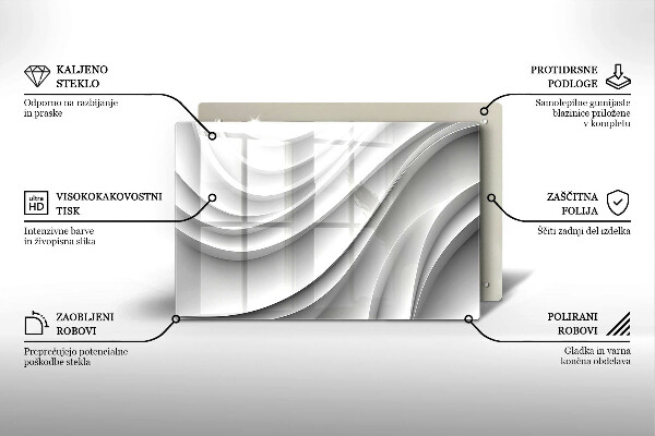 Protège plaque de cuisson Lignes géométriques