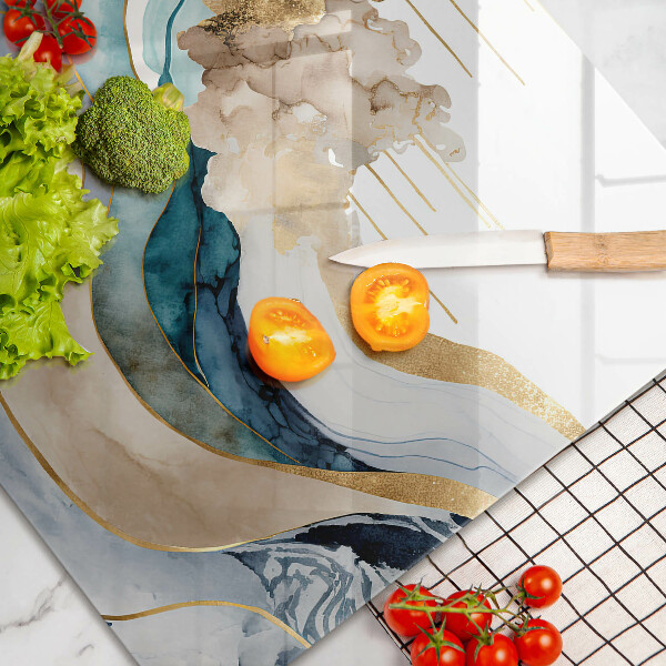 Protège plaque de cuisson Marbre coloré