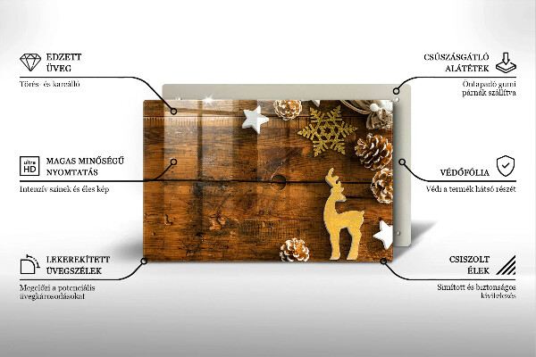 Protège plaque de cuisson décorations de Noël