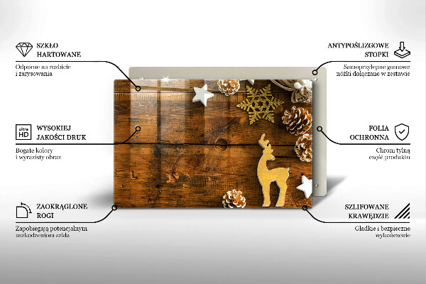 Protège plaque de cuisson décorations de Noël