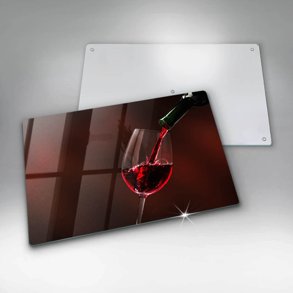 Protège plaque de cuisson Un verre de vin
