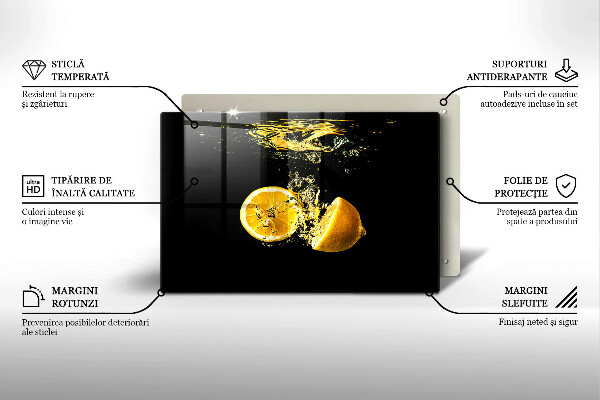 Protège plaque de cuisson Fruit de citron juteux