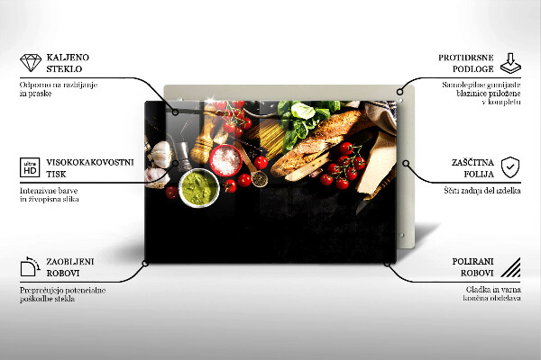 Protège plaque de cuisson Ingrédients et épices italiens