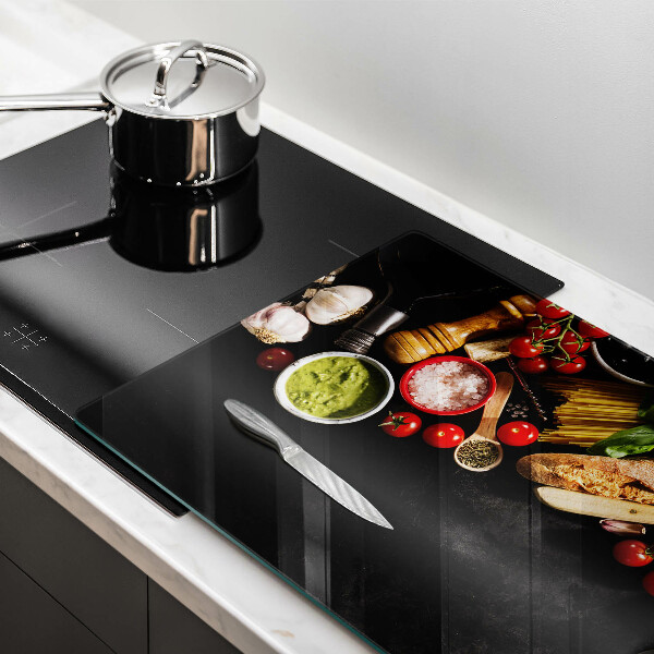 Protège plaque de cuisson Ingrédients et épices italiens