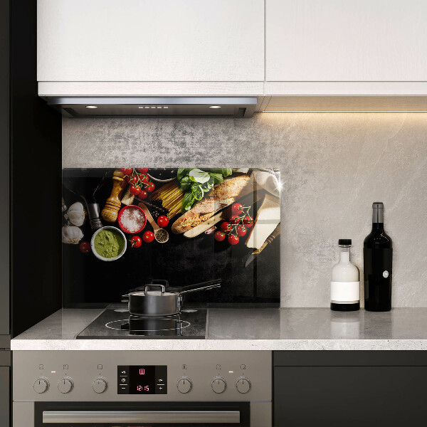 Protège plaque de cuisson Ingrédients et épices italiens