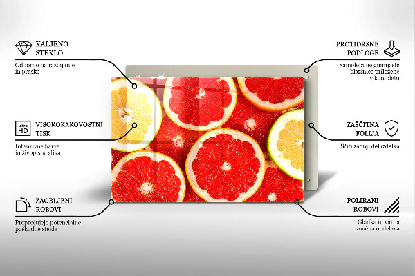 Protège plaque de cuisson Tranches de pamplemousse