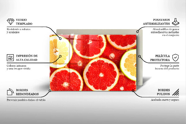 Protège plaque de cuisson Tranches de pamplemousse