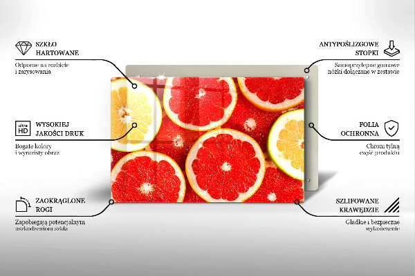 Protège plaque de cuisson Tranches de pamplemousse