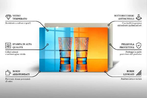Protège plaque de cuisson Deux verres d'eau