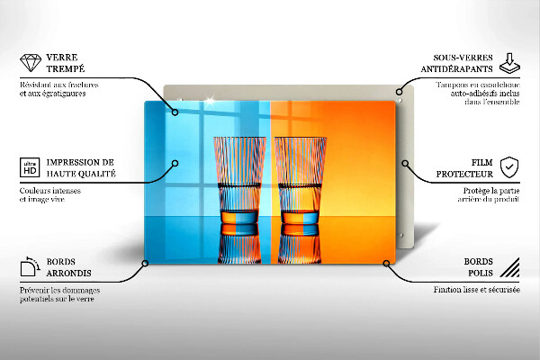 Protège plaque de cuisson Deux verres d'eau
