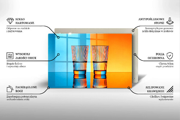 Protège plaque de cuisson Deux verres d'eau