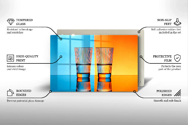 Protège plaque de cuisson Deux verres d'eau