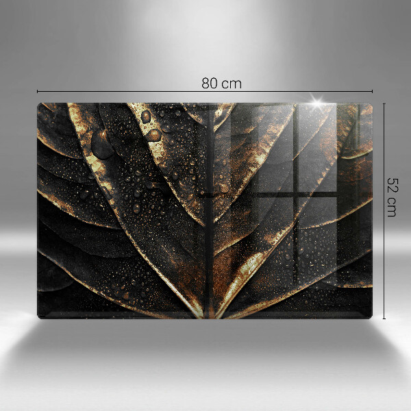 Protège plaque de cuisson Feuille d'or