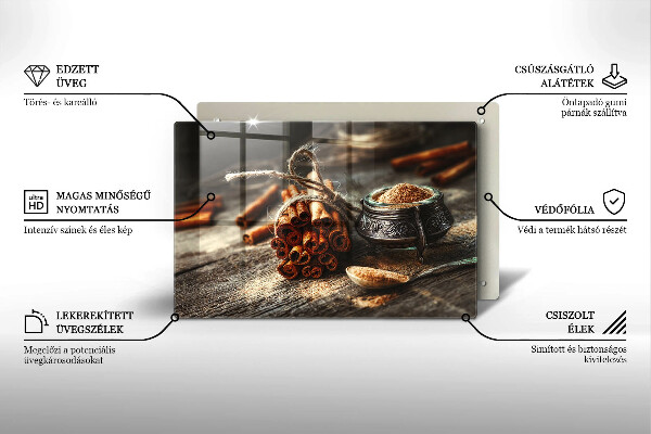 Protection pour plaque de cuisson Gousses de vanille