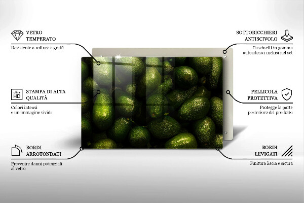 Protection pour plaque de cuisson Fruit d'avocat