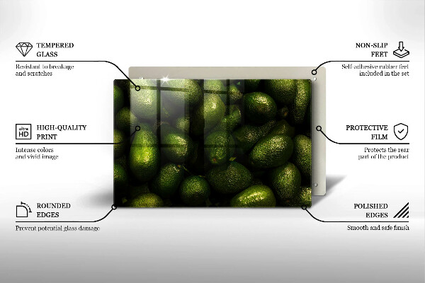 Protection pour plaque de cuisson Fruit d'avocat