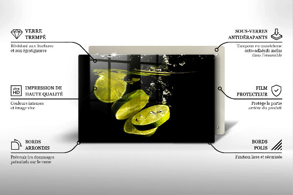 Protection pour plaque de cuisson Chaux dans l'eau