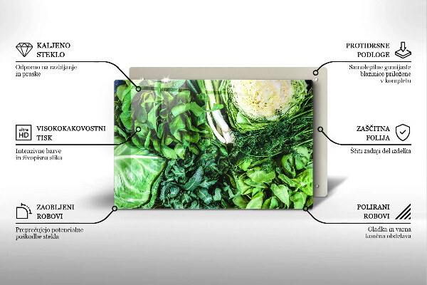 Protection pour plaque de cuisson Légumes verts